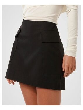 ZARA Cargo Mini Skirt in Black Size Small NWT